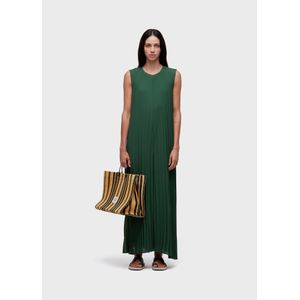 Macacão sleeveless plissado