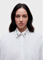 CAMISA ML CROPPED LINEN CRISTAIS