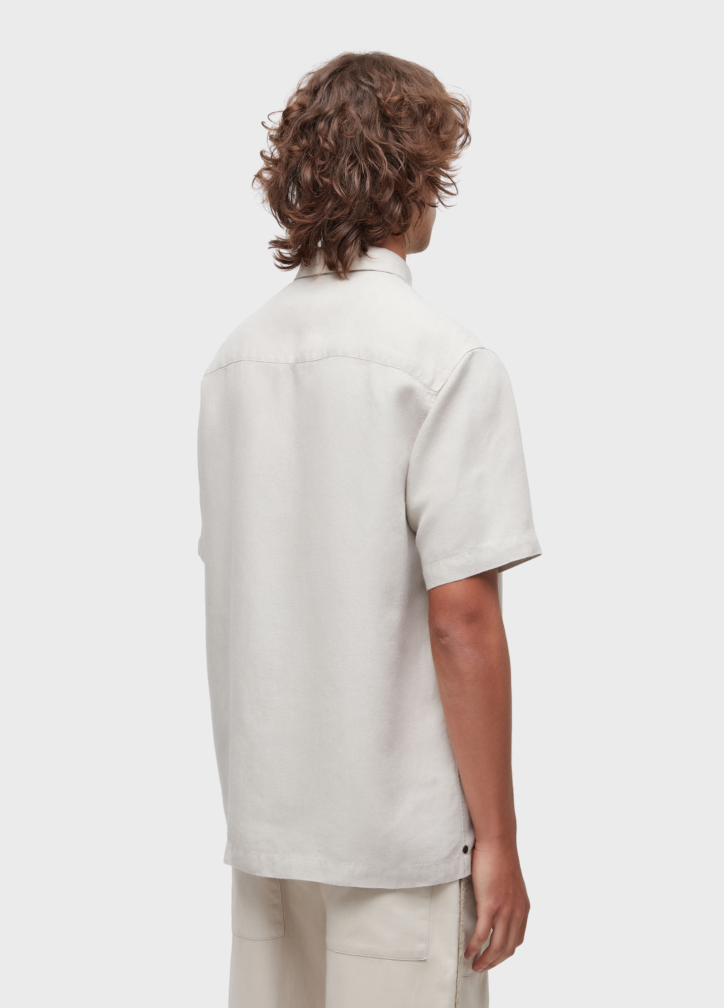 Camisa linen coqueiros MC