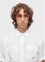 CAMISA LINEN DAISY BORDADO MC