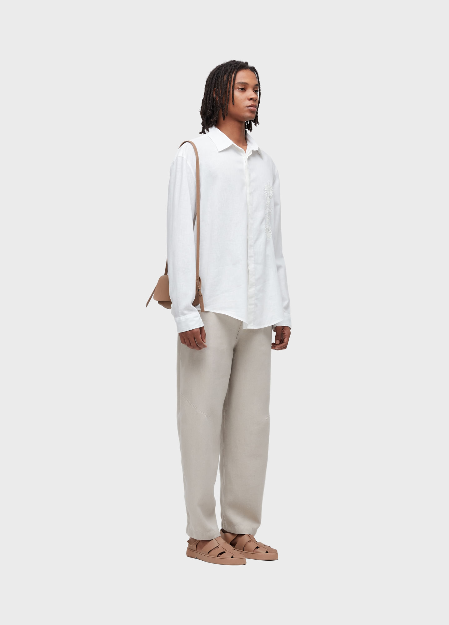 CAMISA LINEN ARABESCO PALMEIRA ML