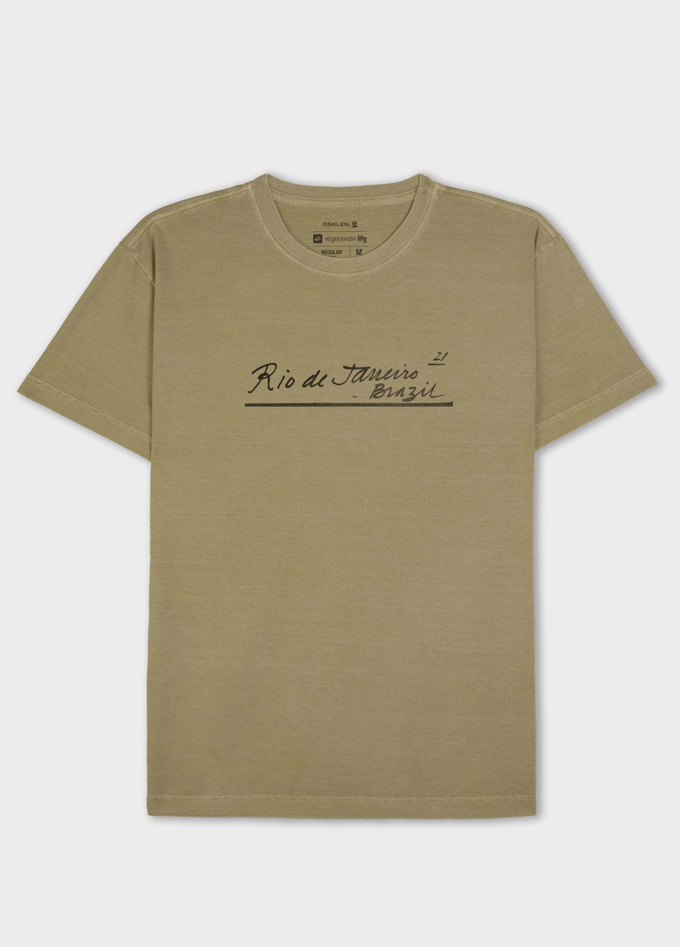 T-shirt stone rj letter MC