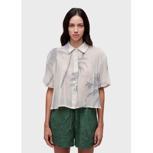 Camisa manga curta tela coqueiro