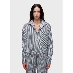 Camisa wrinkled tricoline fio tinto