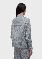 CAMISA ML WRINKLE TRICOLINE FIO TINTO