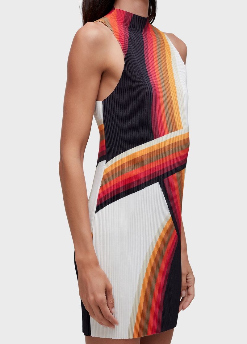 VESTIDO RAGLAN CURTO PLISSE ONDA