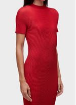 VESTIDO MC MIDI PLISSADO