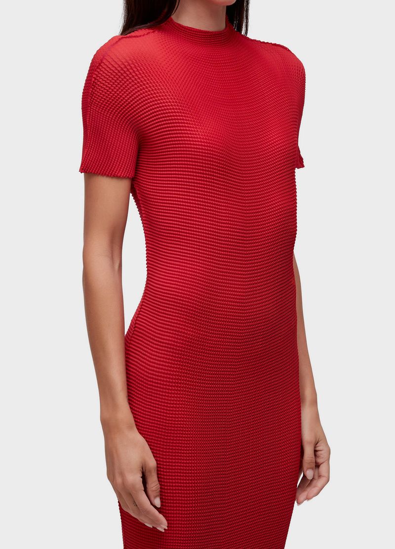 VESTIDO MC MIDI PLISSADO