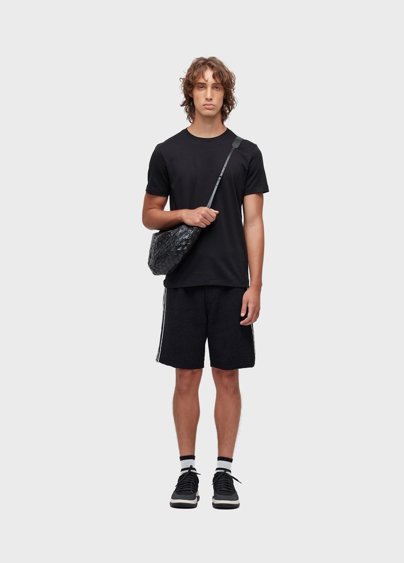 BERMUDA TRICOT OVER STRIPES