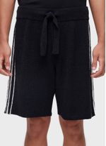 BERMUDA TRICOT OVER STRIPES