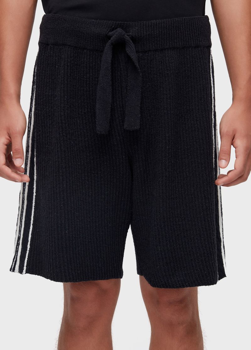 BERMUDA TRICOT OVER STRIPES