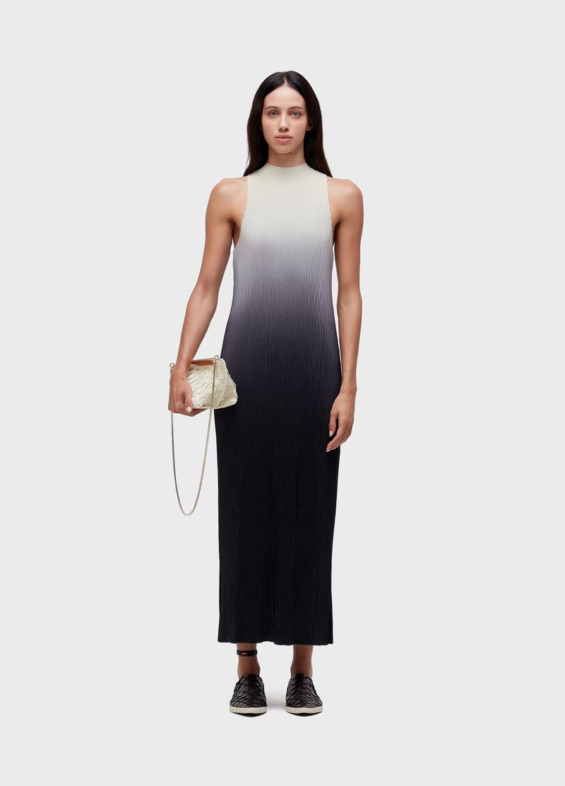 VESTIDO RAGLAN PLISSE DEGRADE