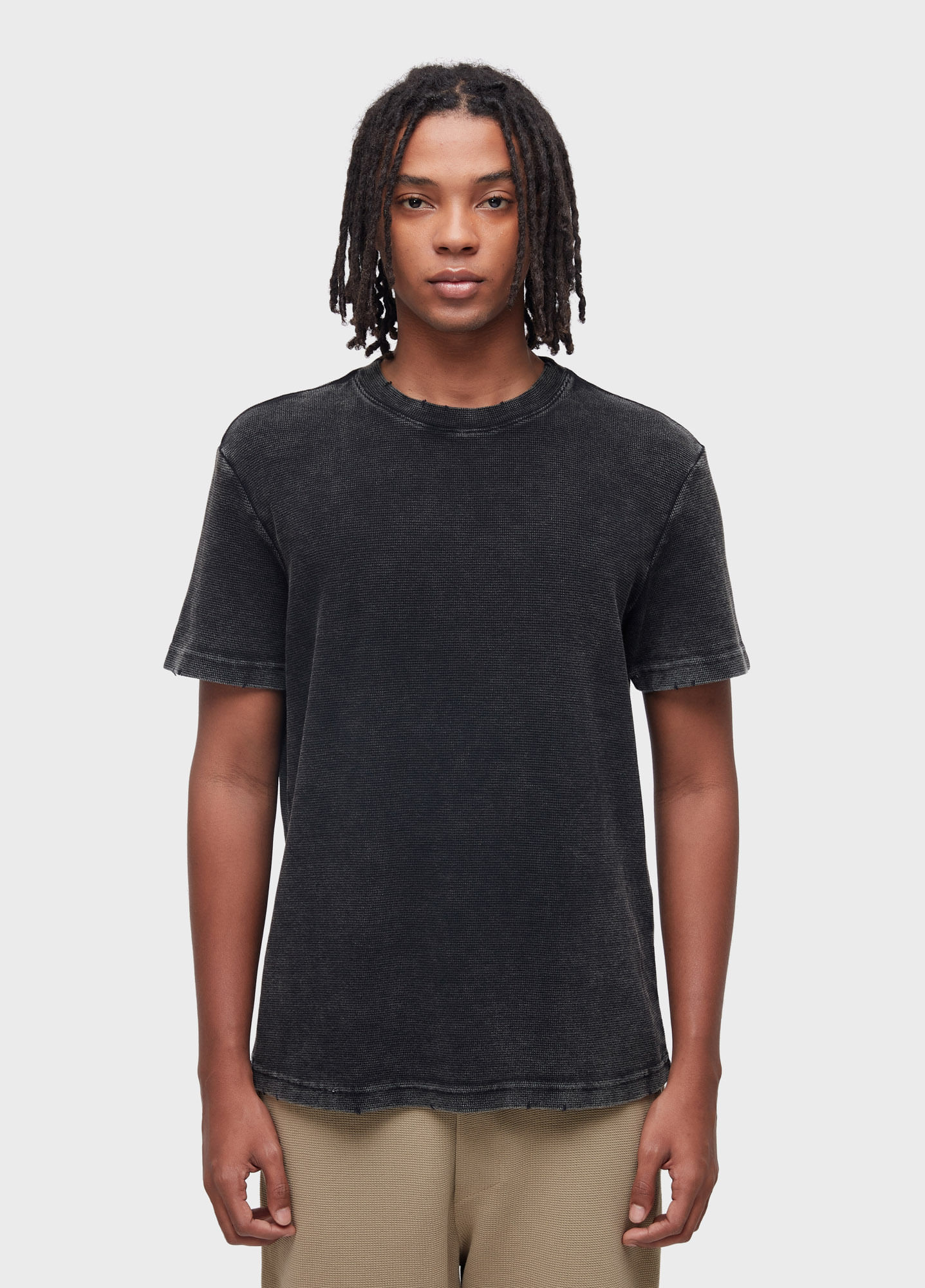 T-shirt slim used destroyed MC