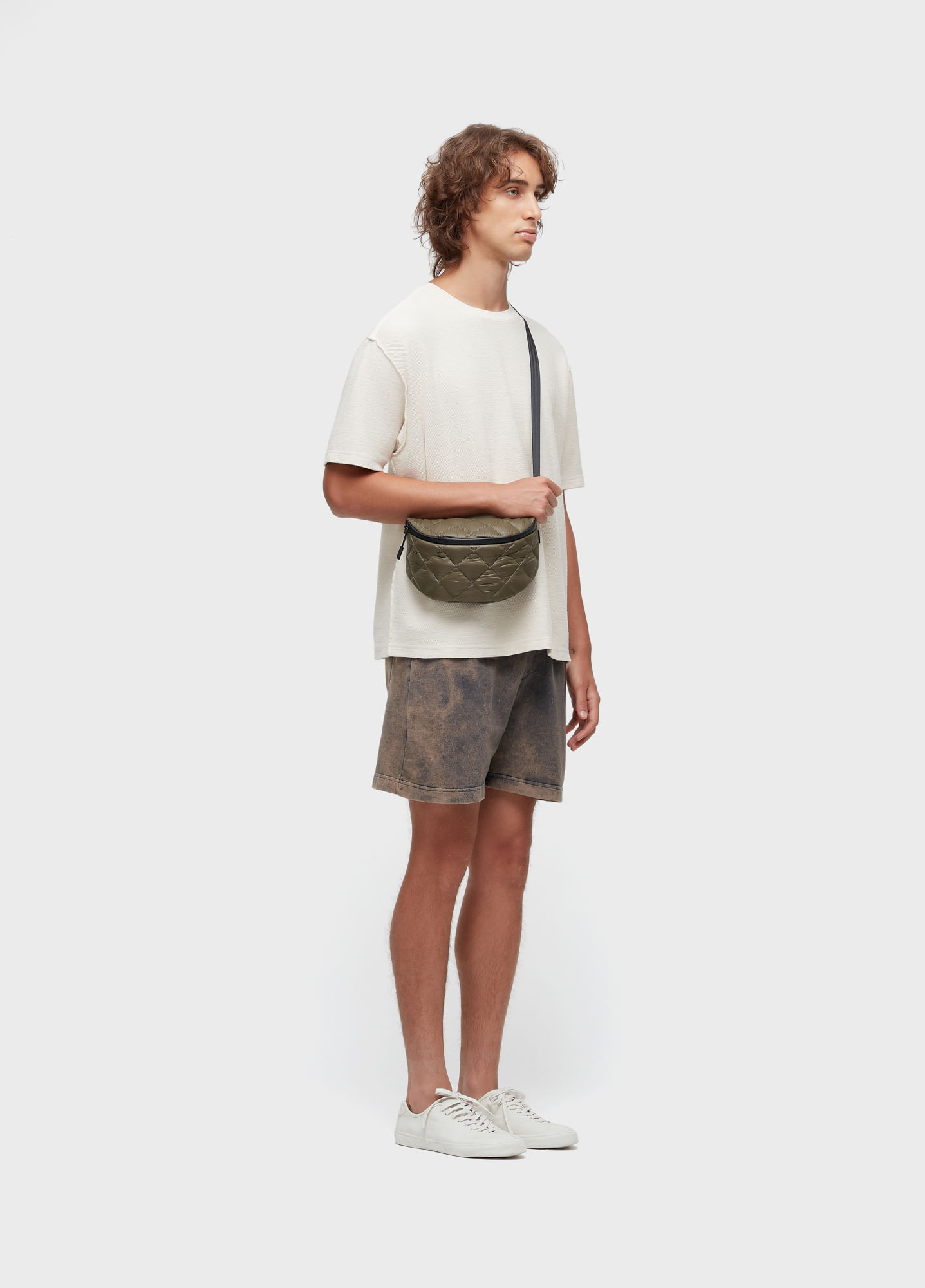 T-shirt over rustic texture MC
