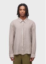 CAMISA MASC OVER BRUN STRIPES
