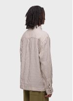 CAMISA MASC OVER BRUN STRIPES