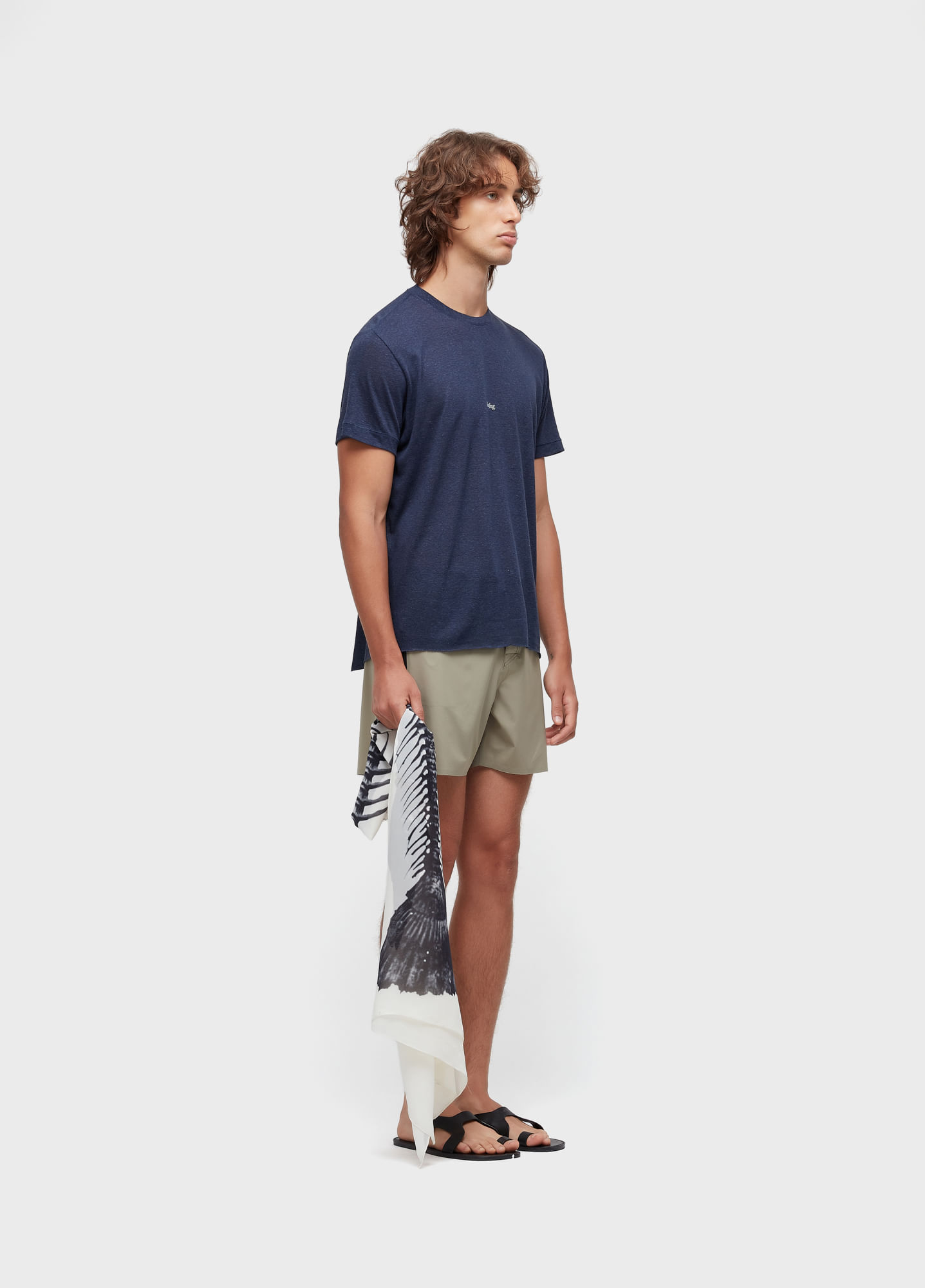 T-shirt minimal surfing light linen MC