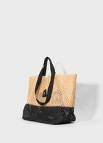 BOLSA TOTE TELA LARGE BICOLOR