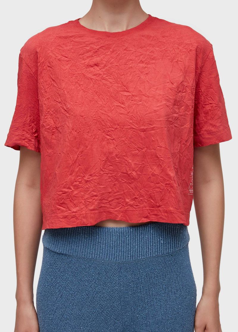 TSHIRT CROPPED WRINKLE