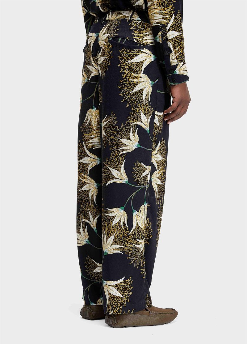 CALCA JAZZ FLORAL TRAMA