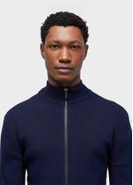 SWEATER TRICOT ZIPPED COTTON