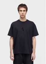 TSHIRT OVER PURESOFT FLOCKED ROSE MC