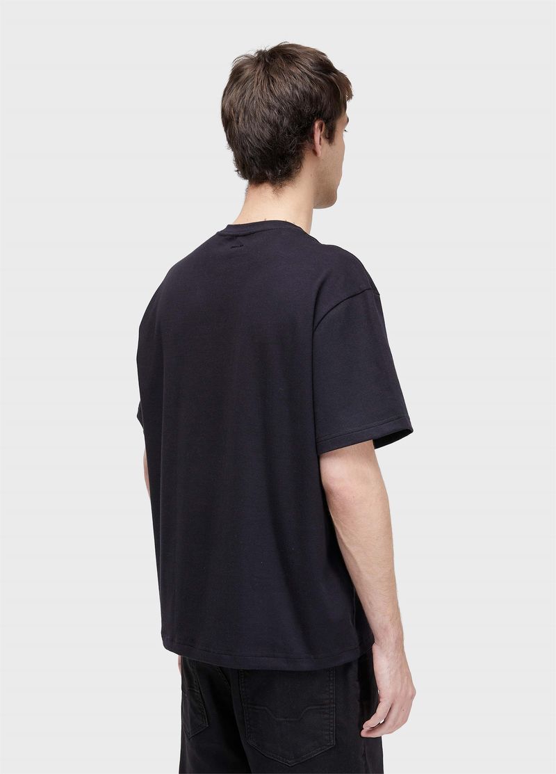 TSHIRT OVER PURESOFT FLOCKED ROSE MC