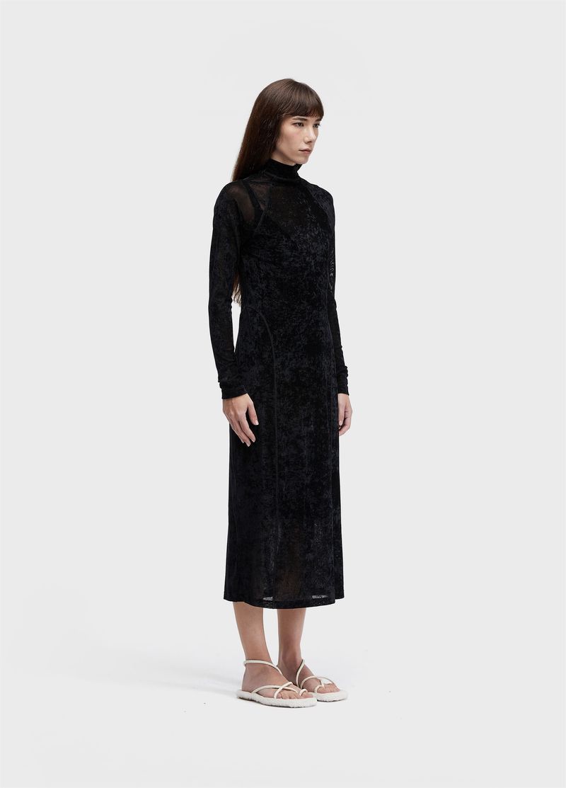 VESTIDO ML TULE VELVET