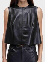 BLUSA SLEEVELESS COURO