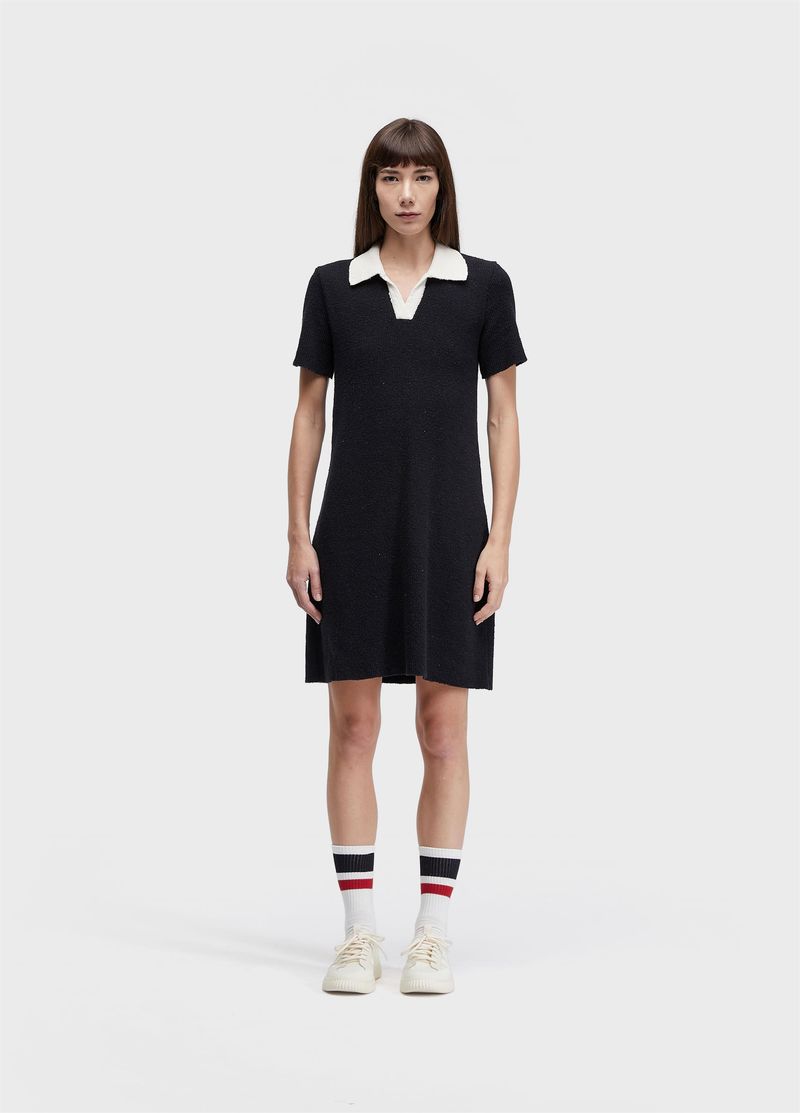 VESTIDO POLO TRICOT CANELADO