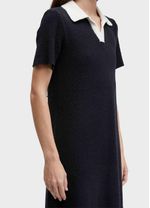 VESTIDO POLO TRICOT CANELADO