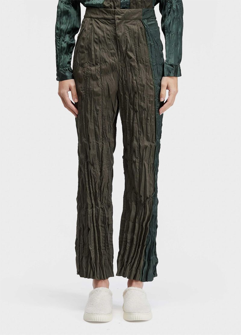 CALCA WRINKLED SATIN TRICOLINE
