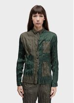 JAQUETA WRINKLED SATIN TRICOLINE