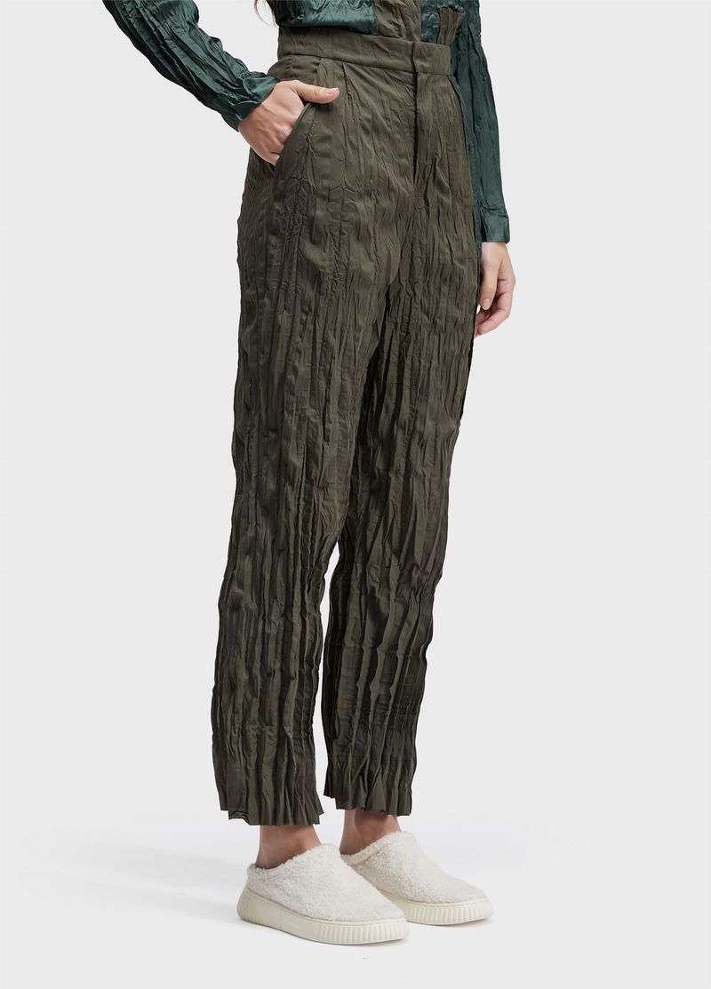 CALCA WRINKLED SATIN TRICOLINE