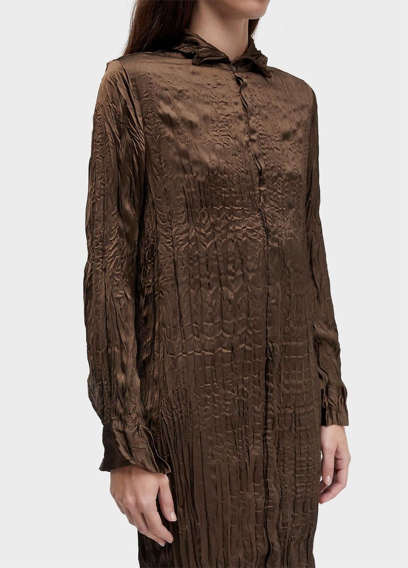 CHEMISE WRINKLE SATINE DOUBLE FACE