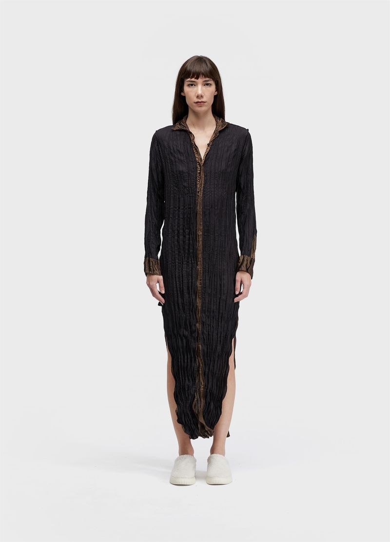 CHEMISE WRINKLE SATINE DOUBLE FACE