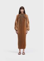 VESTIDO MANGA OVER PLISSADO