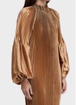 VESTIDO MANGA OVER PLISSADO