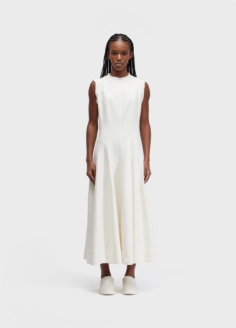 VESTIDO SLEEVELESS PESPONTOS LINEN
