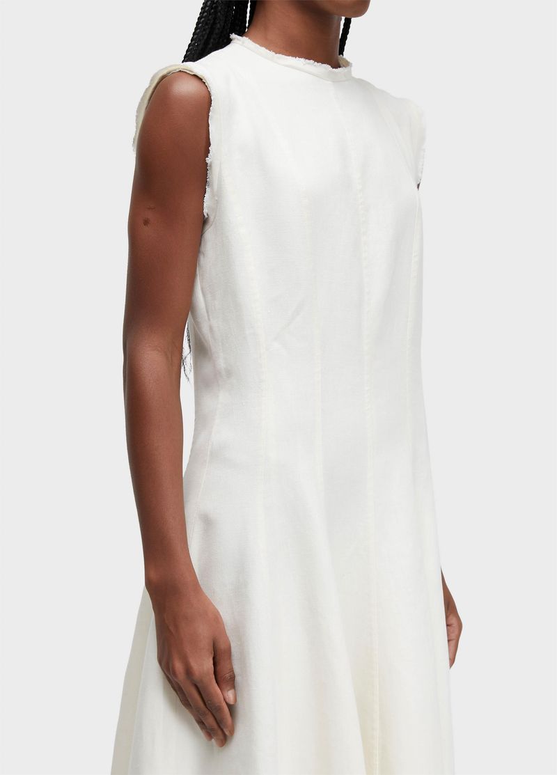 VESTIDO SLEEVELESS PESPONTOS LINEN