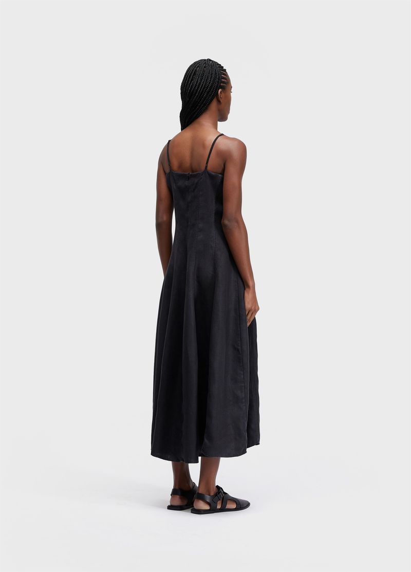 VESTIDO ALCAS PESPONTOS