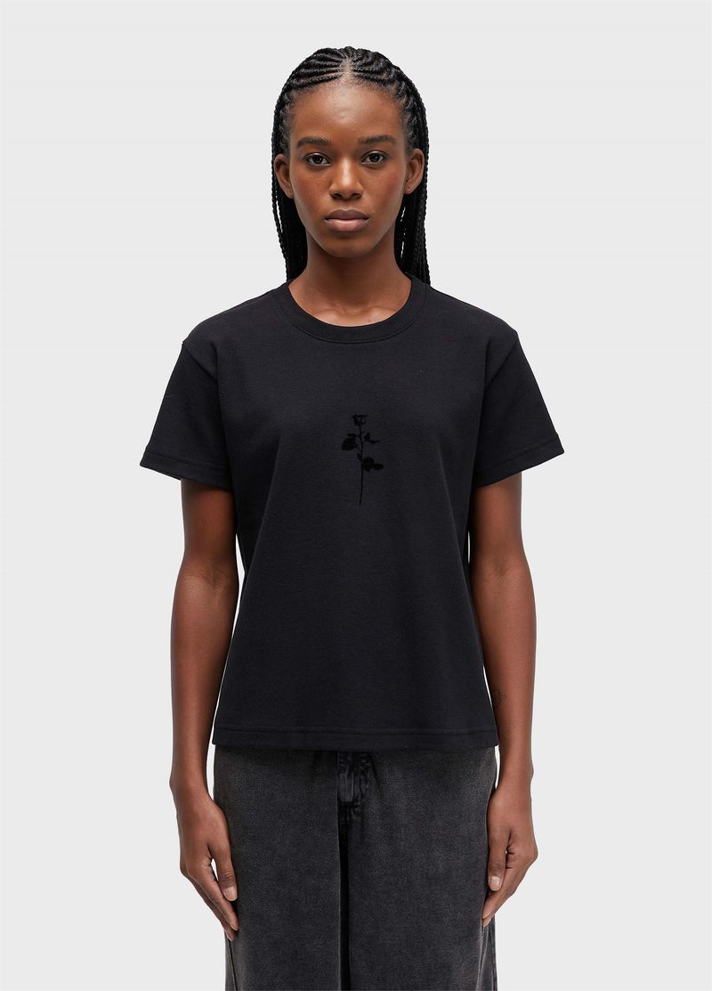 TSHIRT FEM ROSA FLOCADA