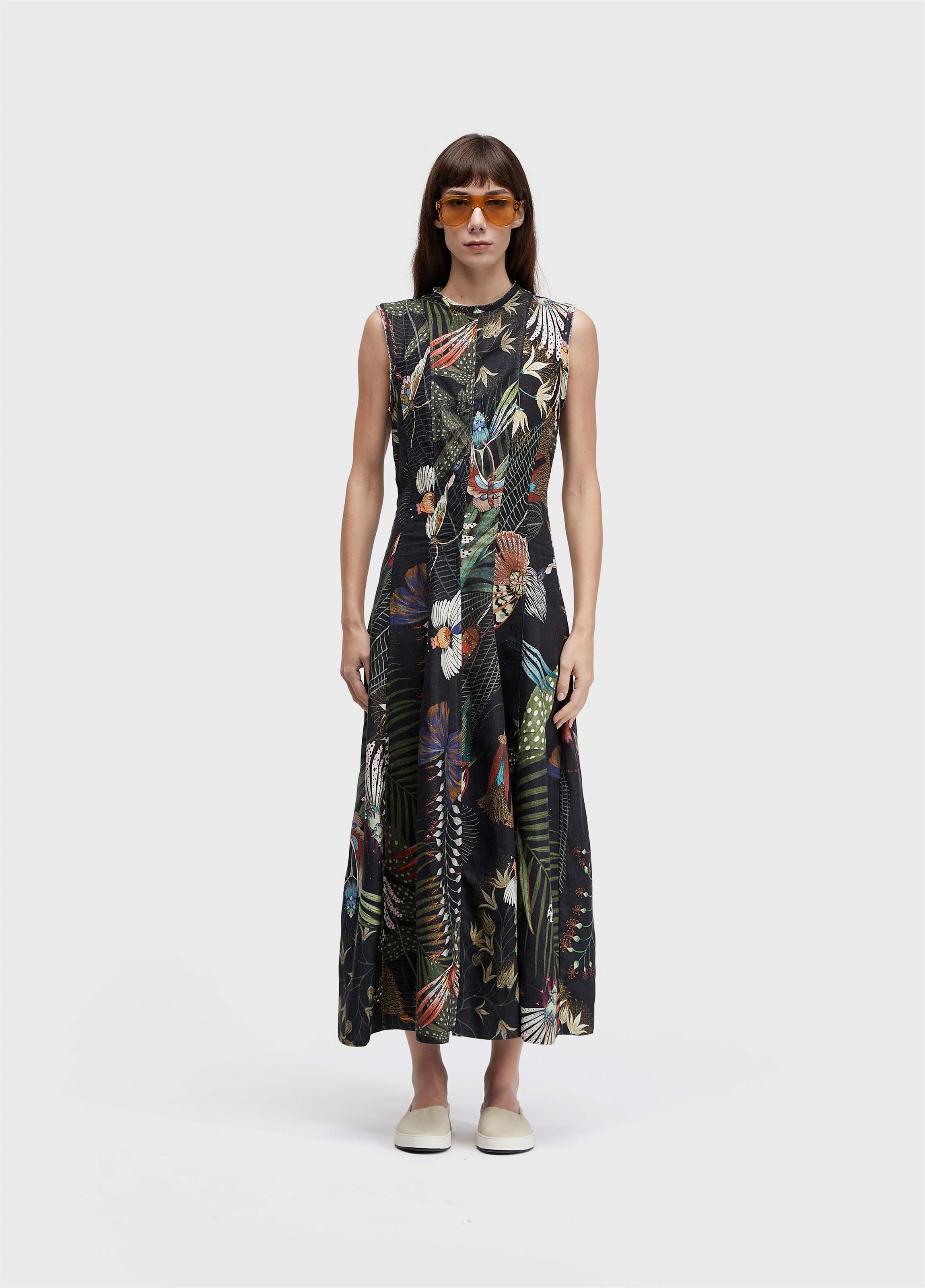 Vestido sleeveless botanique