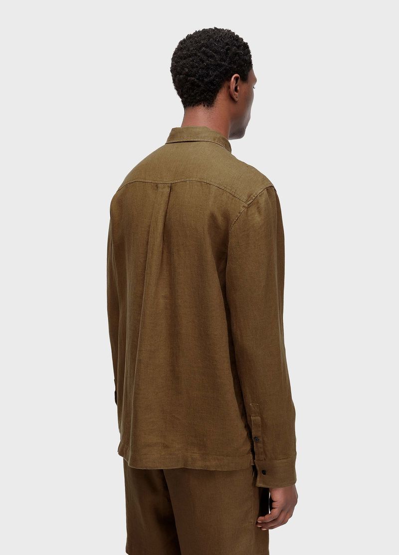 CAMISA LINEN BORDADO CABINET  COR CAMISA E BERMUDA