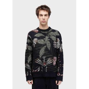 Sweater jacquard botanique