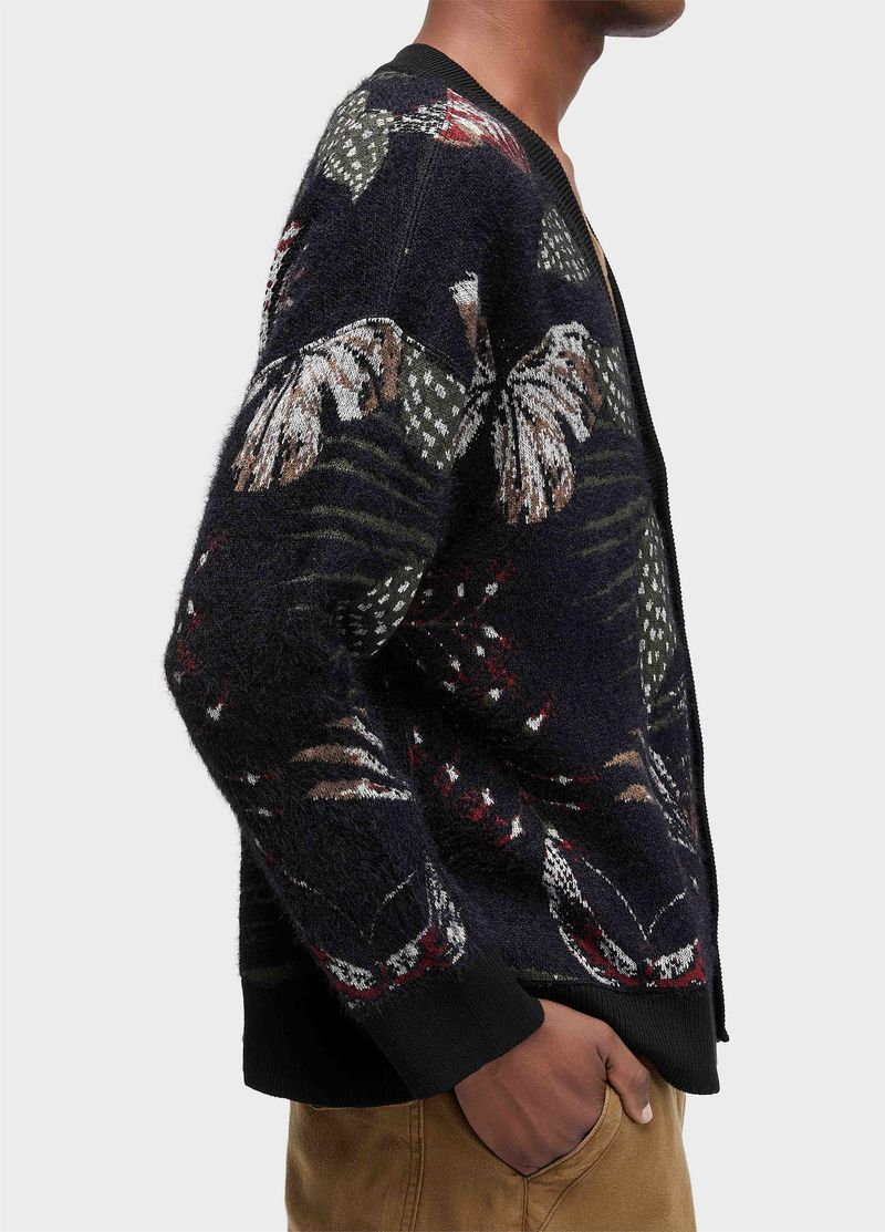 CARDIGAN JACQUARD BOTANIQUE