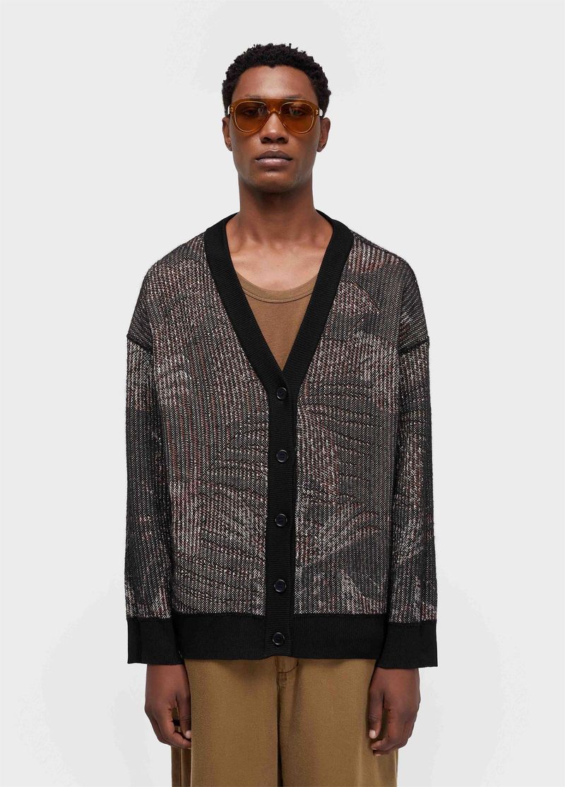 CARDIGAN JACQUARD BOTANIQUE