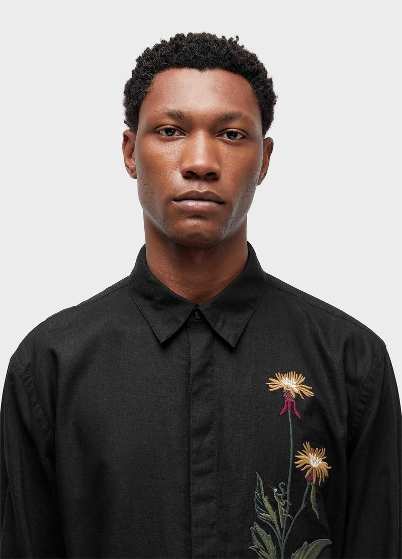 CAMISA LINEN BORDADO LOUVA DEUS