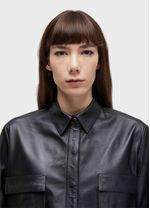 CAMISA ML RECORTE COURO