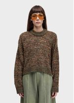 CASACO FEM TRICOT MESCLADO